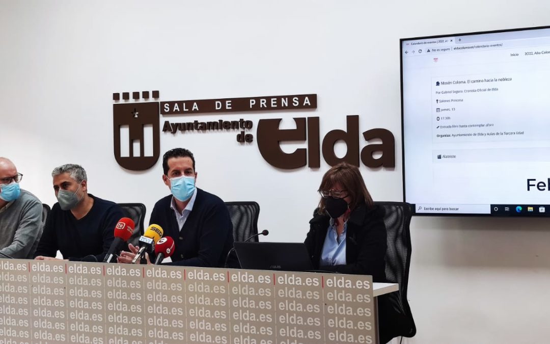 El Ayuntamiento de Elda presenta a José David Busquier como comisario del Año Coloma y pone en marcha la web www.eldacoloma.es con toda la información sobre la celebración
